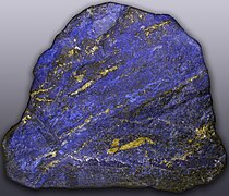 Eksemplar av lapis lazuli (grov), Afghanistan