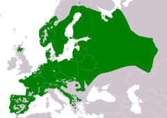 Distribución de Lophophanes cristatus