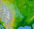 NASA-kort over Missouri