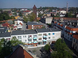 Byczyna vanaf de toren van het stadhuis