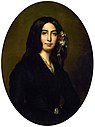 George Sand, Gemälde von Auguste Charpentier, um 1835