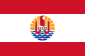 Bandeira da Polinésia Francesa, um território dependente da França