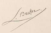 signature de Léon Becker