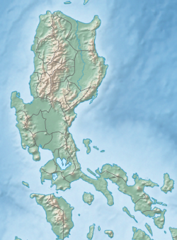 Map showing the location of Hundred Islands National Park
