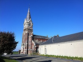 The church in Beaurain