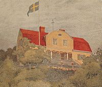 Bobergs illustration från 1905 och ett fotografi från 2007.