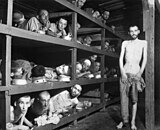 Buchenwald Survivors of the Buchenwald concentration camp following their liberation.