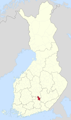 Lage von Hartola in Finnland