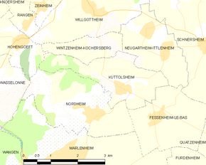 Poziția localității Kuttolsheim