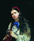 «Девушка, заплетающая косу», (1883) — Усадебный дом Е. К. Плотниковой, Архангельск