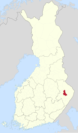 Kaart met de locatie van Kontiolahti