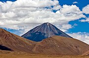 View of Licancabur from near San Pedro de Atacama.