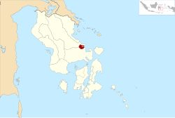 Location within Southeast Sulawesi