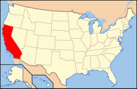 АҚШ картасындағы Калифорния штаты