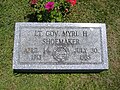 Grave marker of Myrl Shoemaker.