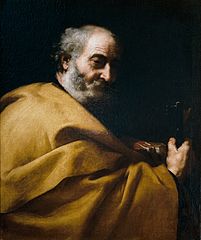 Apostle, Saint Peter, 1630–1635, 75 x 64 cm., Museo del Prado