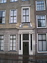 Zicht ip Fundoatiehuus Teyler an de Damstroate in Haarlem (ryksmonument)
