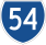 State Route 54 marker