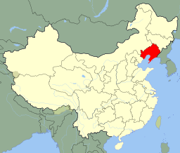 Plasseringa av Liaoning i Kina.