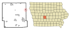 Location of Granger, Iowa