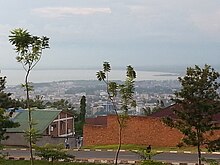 Norra Tanganyikasjön sedd från Kiriri, Bujumbura.
