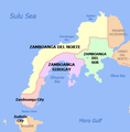 Peta politik di Zamboanga Peninsula