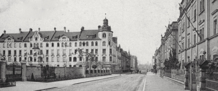 Ludwigsvorstadt: Luitpoldstraße, Prachtstraße zum Hauptbahnhof vor 1908