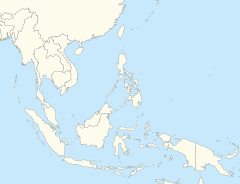 バンダルスリブガワンの位置（東南アジア内）