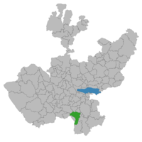 Location of the municipality in Jalisco