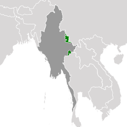 佤邦在緬甸的位置