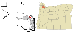 Location of Oak Hills, Oregon