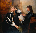 Thomas Killigrew und Lord William Crofts (1638), 132,9 × 144,1 cm, Royal Collection