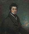 An unknown man wearing a cravat in the early 19th century