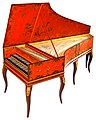 Image 4Double-manual harpsichord by Vital Julian Frey, after Jean-Claude Goujon (1749) (from Baroque music)