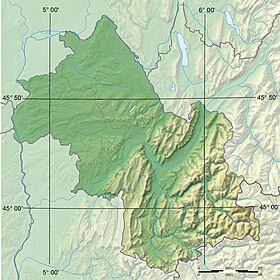 Vêde dessus la mapa topografica de l’Isera