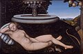 Lucas Cranach l'Ancien, 1534. Nymphe à la fontaine