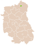 Lage der Stadt Biała Podlaska in Lublin