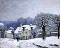 ساحة شينيل في مارلي، تأثير الثلوج، 1876، ألفرد سيسلي.