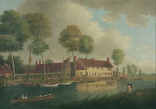 Thorpe Gardens Public House, Norwich (1818), oil on canvas, Norfolk Museums Collections