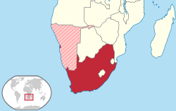 Lokacija Južnoafričke Unije
