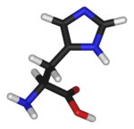 Chemical structure of Histidine