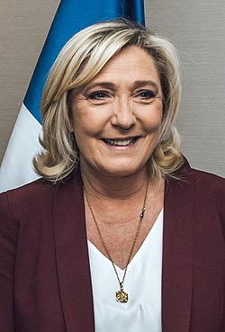 Marine Le Pen vuonna 2022.
