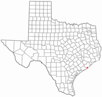 Location of Jones Creek, Texas