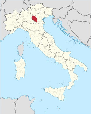 Провинция Верона на карте