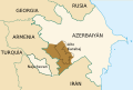 Территории, контролируемые Нагорно-Карабахской Республикой после окончания войны в 1994 году