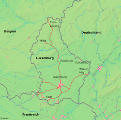 Current cross-border railway network