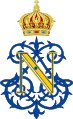 Monogramme de l'empereur Napoléon III, avec la couronne impériale de Napoléon.