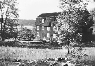 Vattenkvarnens kvarnhus 1932.