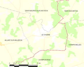 Poziția localității Le Charme
