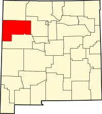 Locatie van McKinley County in New Mexico